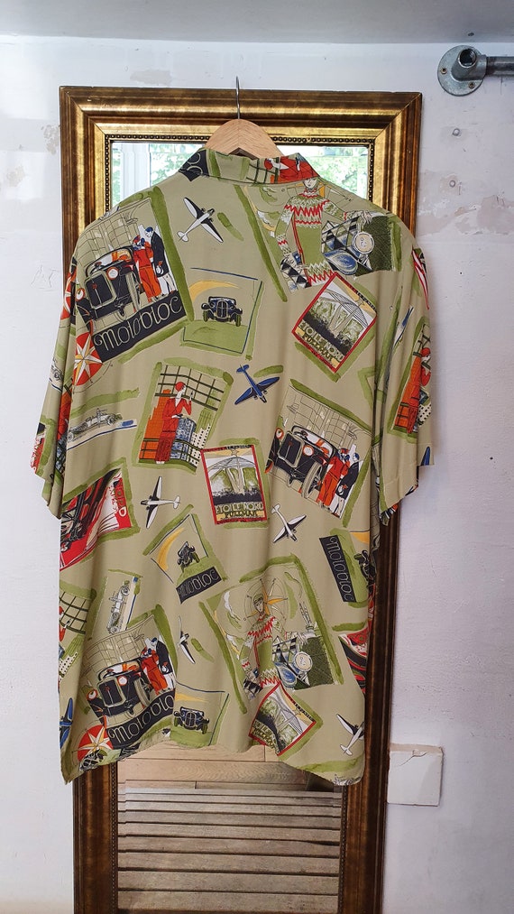 XL vintage shirt crazy pattern - image 6