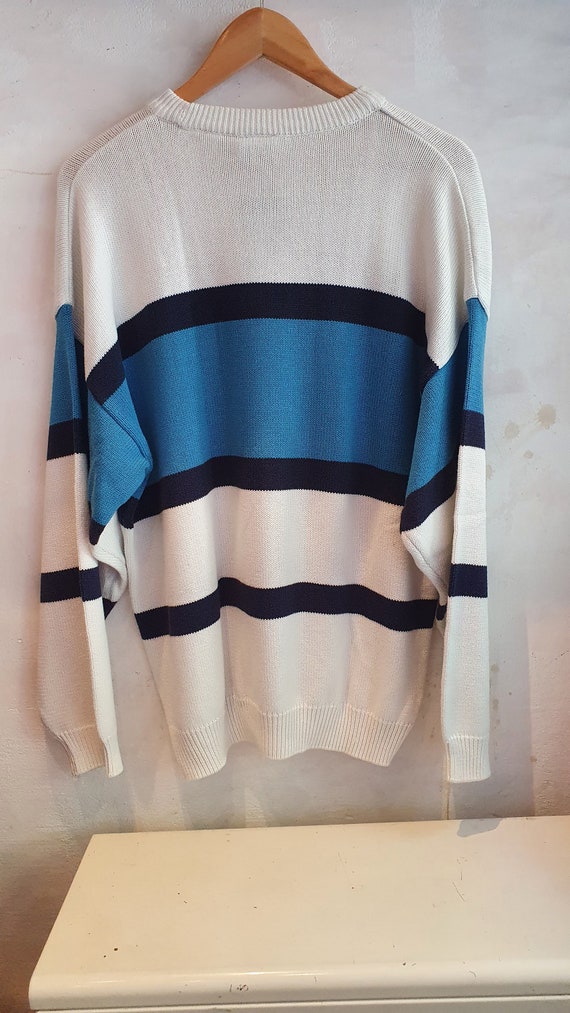 M Vintage Pullover maritim, 80s 90s - image 6