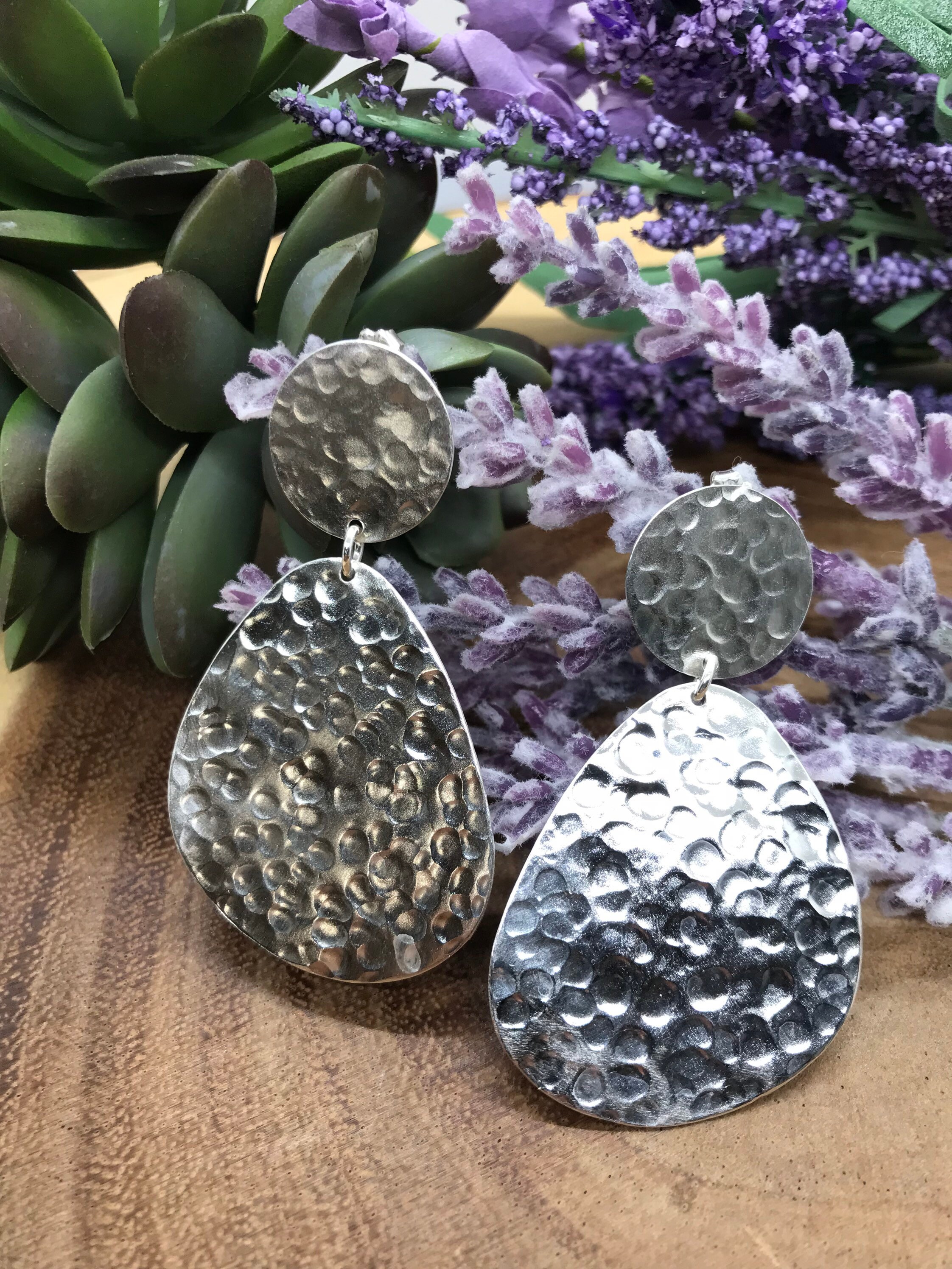 Handmade silver earrings discount