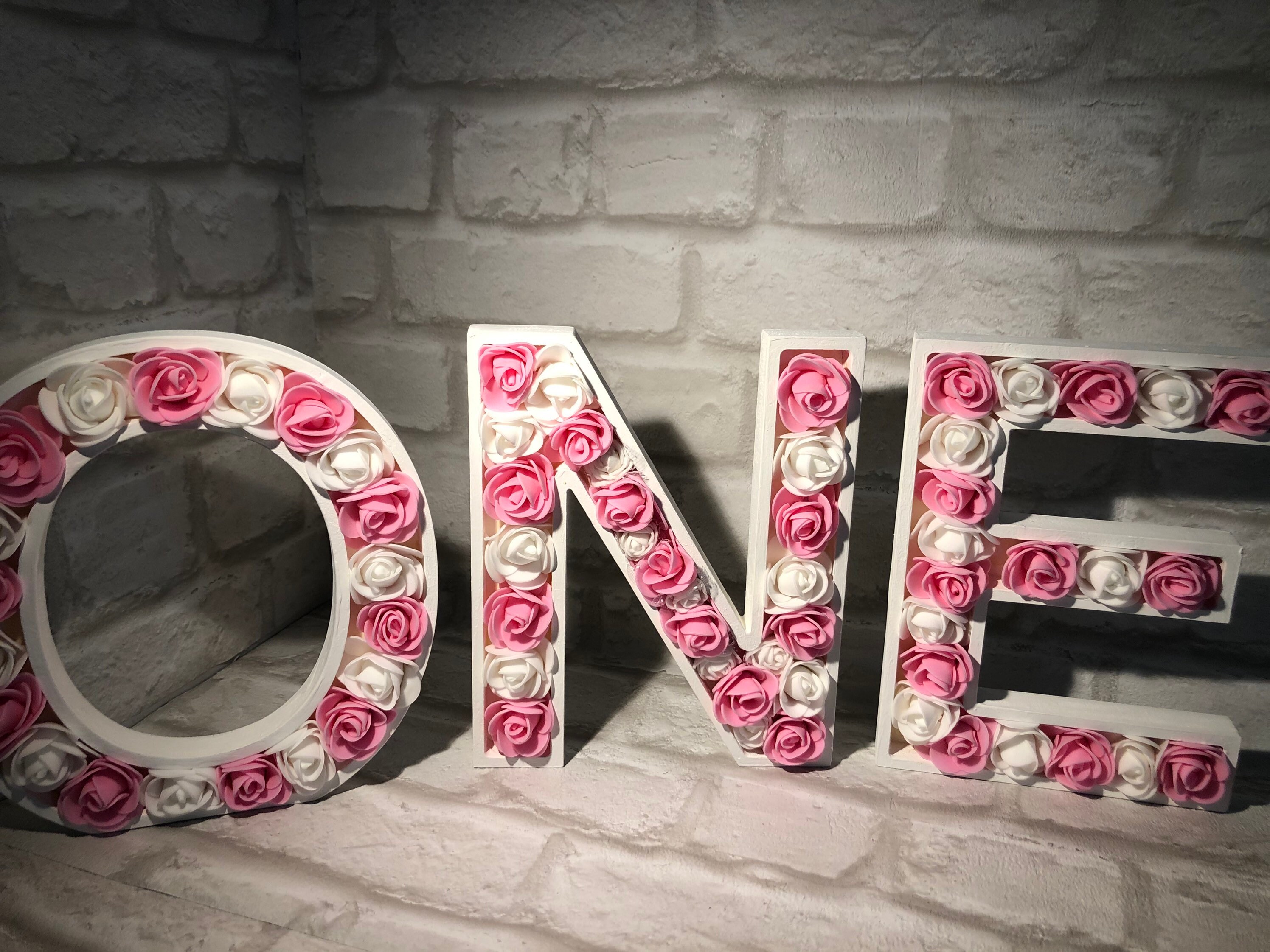 3D foam flower letter Etsy