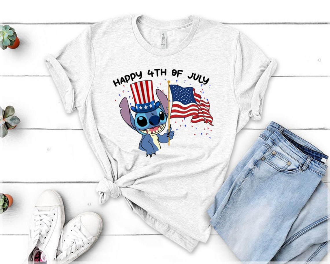Happy Fourth of July Shirt Stitch Shirt 4th of July Shirt Etsy