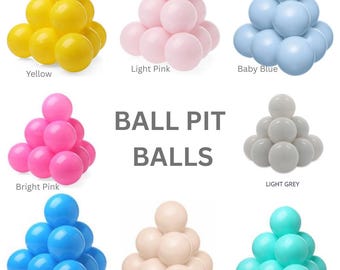 BPA-Free Ball Pit Balls –Montessori Toys for Toddlers| Non-Toxic Sensory Play Balls | Pastel, Neutral & Vibrant | Best Toddler Gift Playroom