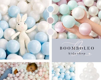 NEW Plastic Balls | 50 Ball Pit Balls | Sensory Toys |Bounce Balls |Best 1st Birthday Gift | Baby Gift  Learning Toy Colorful Playpen Balls