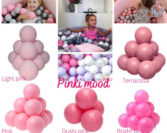 Set of 50 BALLS | Ball Pit Balls | Playpen Balls | Toddler Gift | Learning Toy | Toddler Gym | Plastic Balls | Sensory Kid Toy |Activity Toy