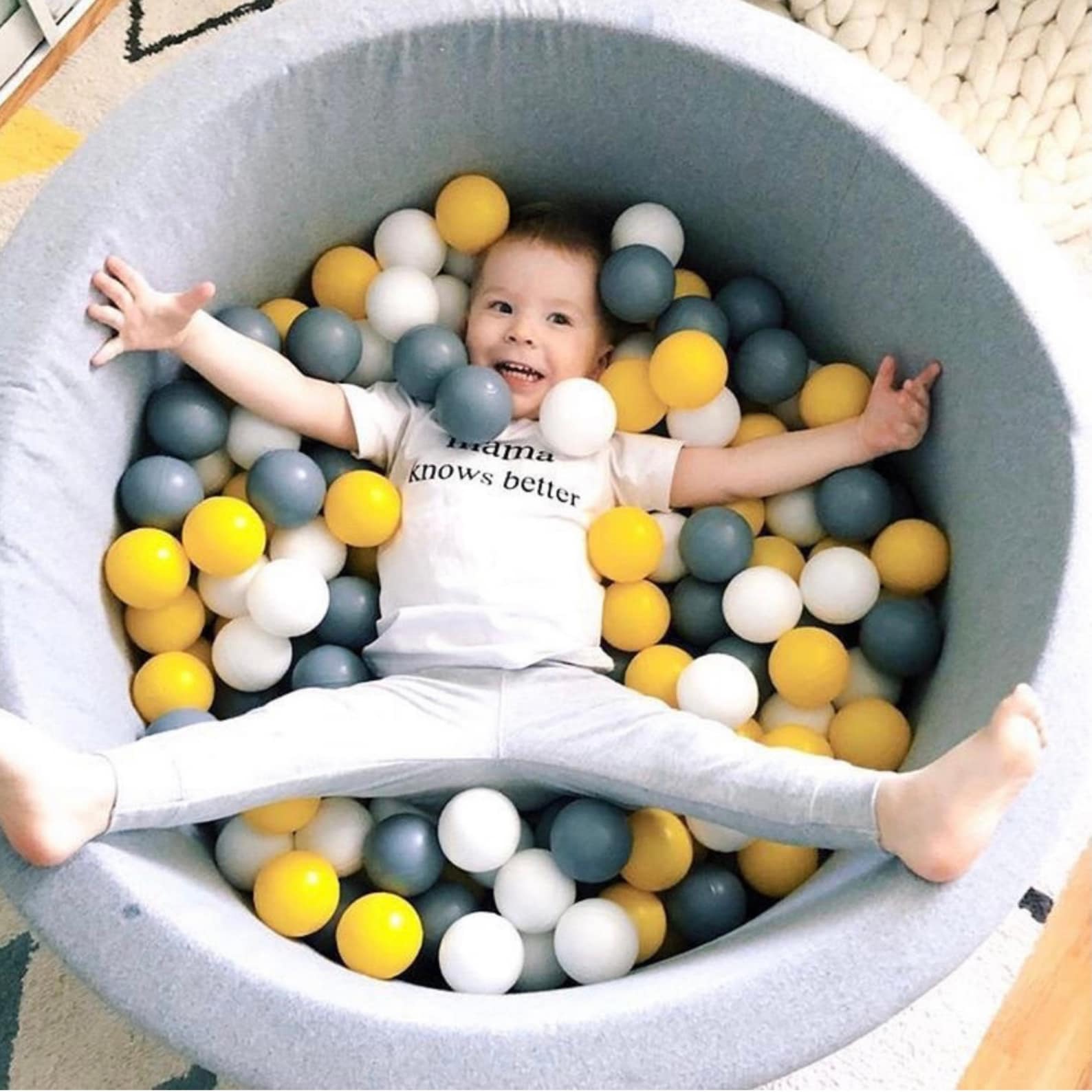 Ball Pit With 200 Balls Nursery Decor Ball Pit for Baby Toddler Gym