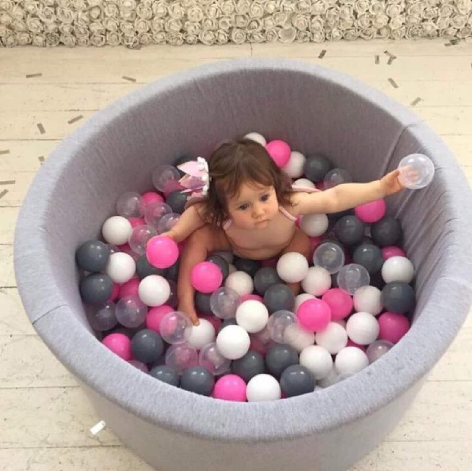 Foam Ball pit with 200 balls Etsy