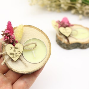 Wedding Candle Favors for Guests in Bulk, Personalized Favors, Rustic Wedding Favors, Bridal Shower Favors, Bulk Candles, Candle Favors US
