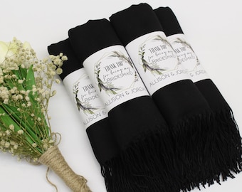 black shawl for wedding guest