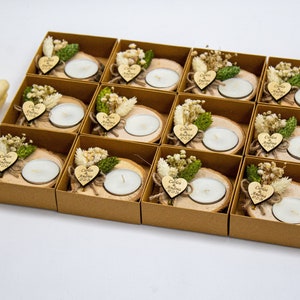 70 peças de suporte para velas personalizado, lembrancinhas para chá de panela, lembrancinhas rústicas de casamento, lembrancinhas de casamento para convidados em grandes quantidades, lembrancinhas de casamento com velas