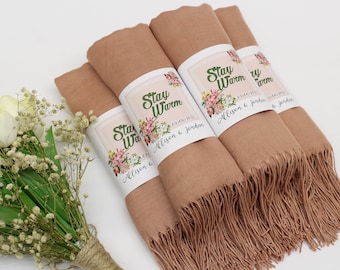 rose gold pashmina shawl