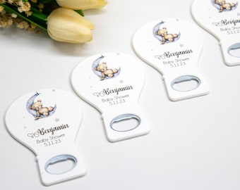 Baby Shower Gift Magnet Bottle Opener Baby Shower Favors Personalized Baptism Magnet Customized Baby Shower Baby Shower Gifts Birthday Event