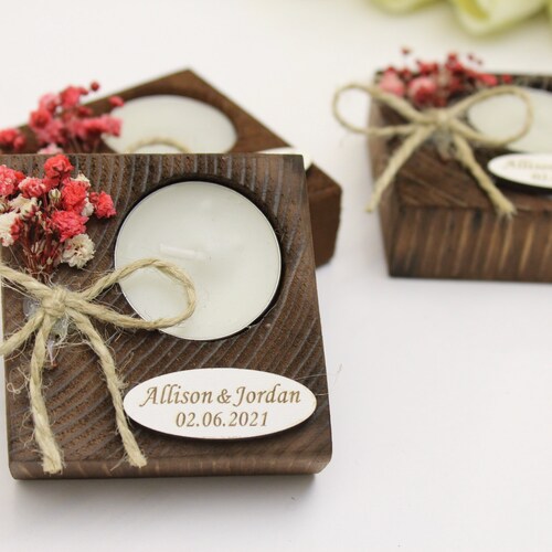 150 Pcs Personalized Tealight Holder Wedding Favors for Guest Etsy