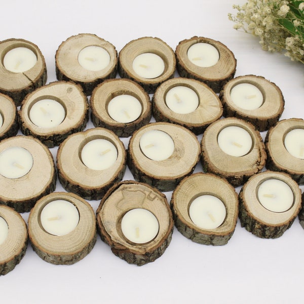 Wood Candle Holder Etsy