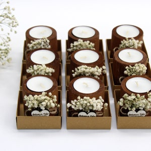 60 PCS Personalized Candle Wedding Favor, Wedding Favors for Guests in ...