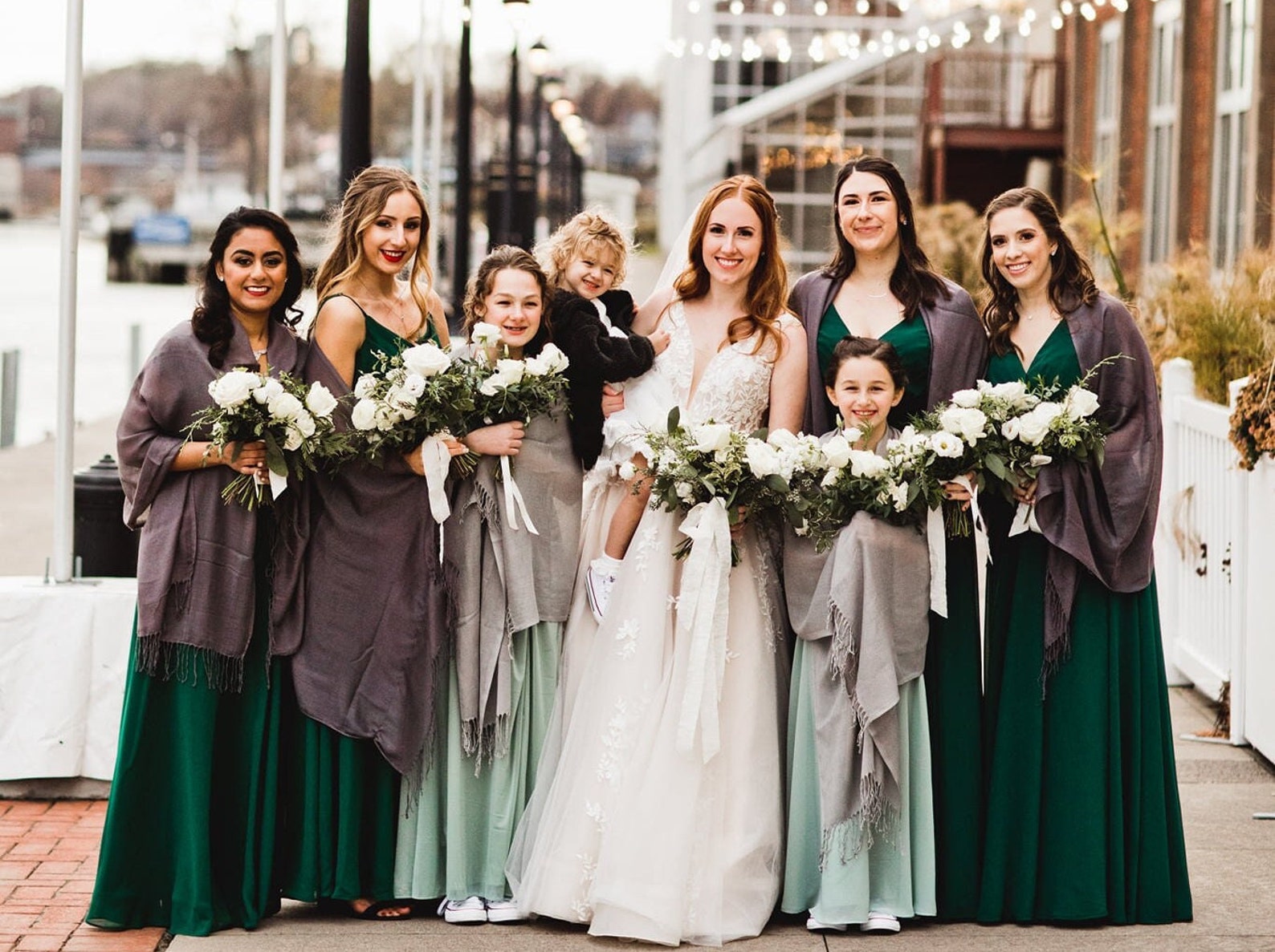 bridesmaid pashmina shawls