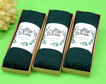Bulk Wedding Favors for Guests | Bridesmaid Gifts | Colorful Pashmina Shawl | Personalised Pashmina Shawl | Bridesmaid Shawl | Maid of Honor