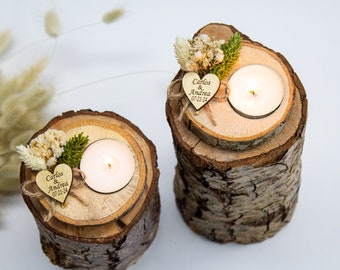 50 PCS Personalized Candle Wedding Favor, Wedding Favors for Guests in Bulk, Wedding Gifts for Guests, Rustic Wedding, Bridal Shower Favors