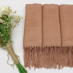 rose gold pashmina shawl