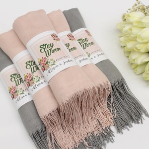 40 pcs Pashmina Shawl, Wedding Favors for Guests, Pashminas in Bulk, Pashmina Shawl Wedding, Pashmina Scarf, Personalized Wedding Favors