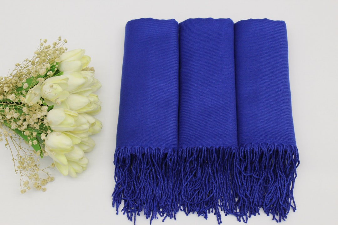 royal blue pashmina shawl