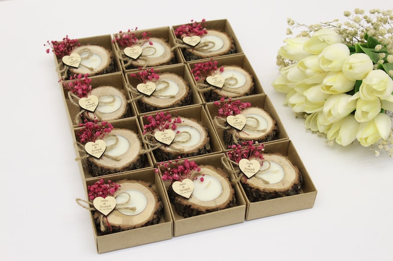 Personalized Wedding Candle Favors for Guests in Bulk Etsy UK