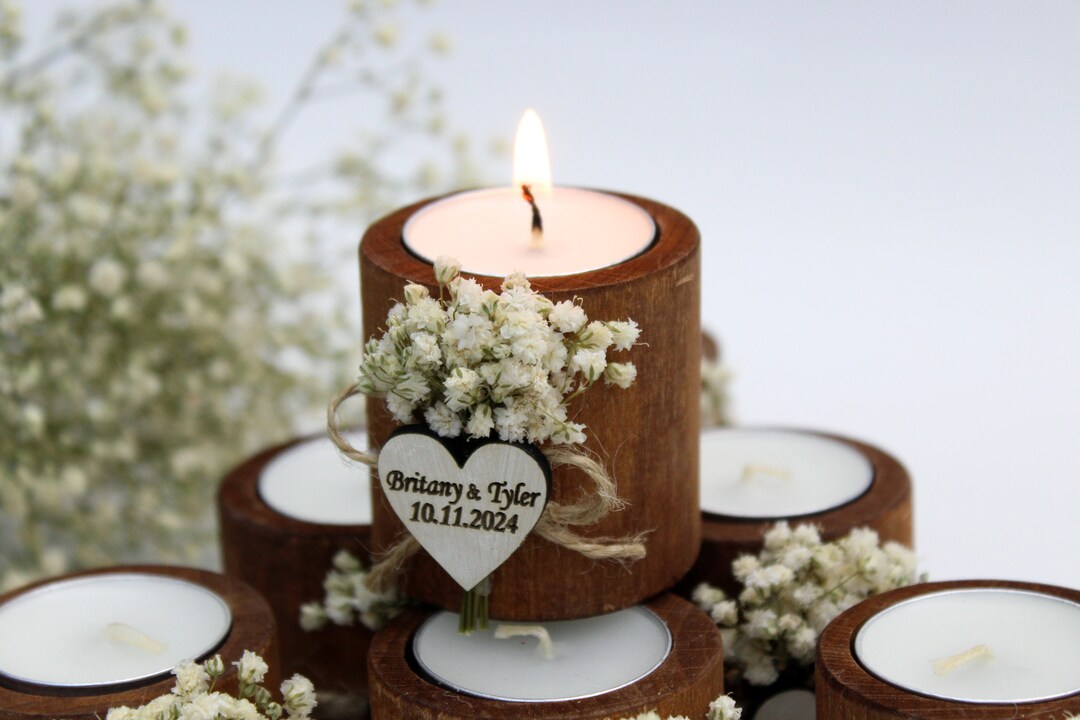Wedding Candle Favors Bridal Shower Favors Wedding Favors for Guests in ...