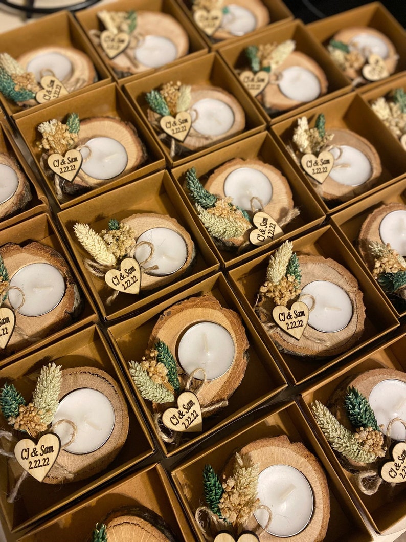 Personalized Wedding Candle Favors for Guests in Bulk Etsy UK