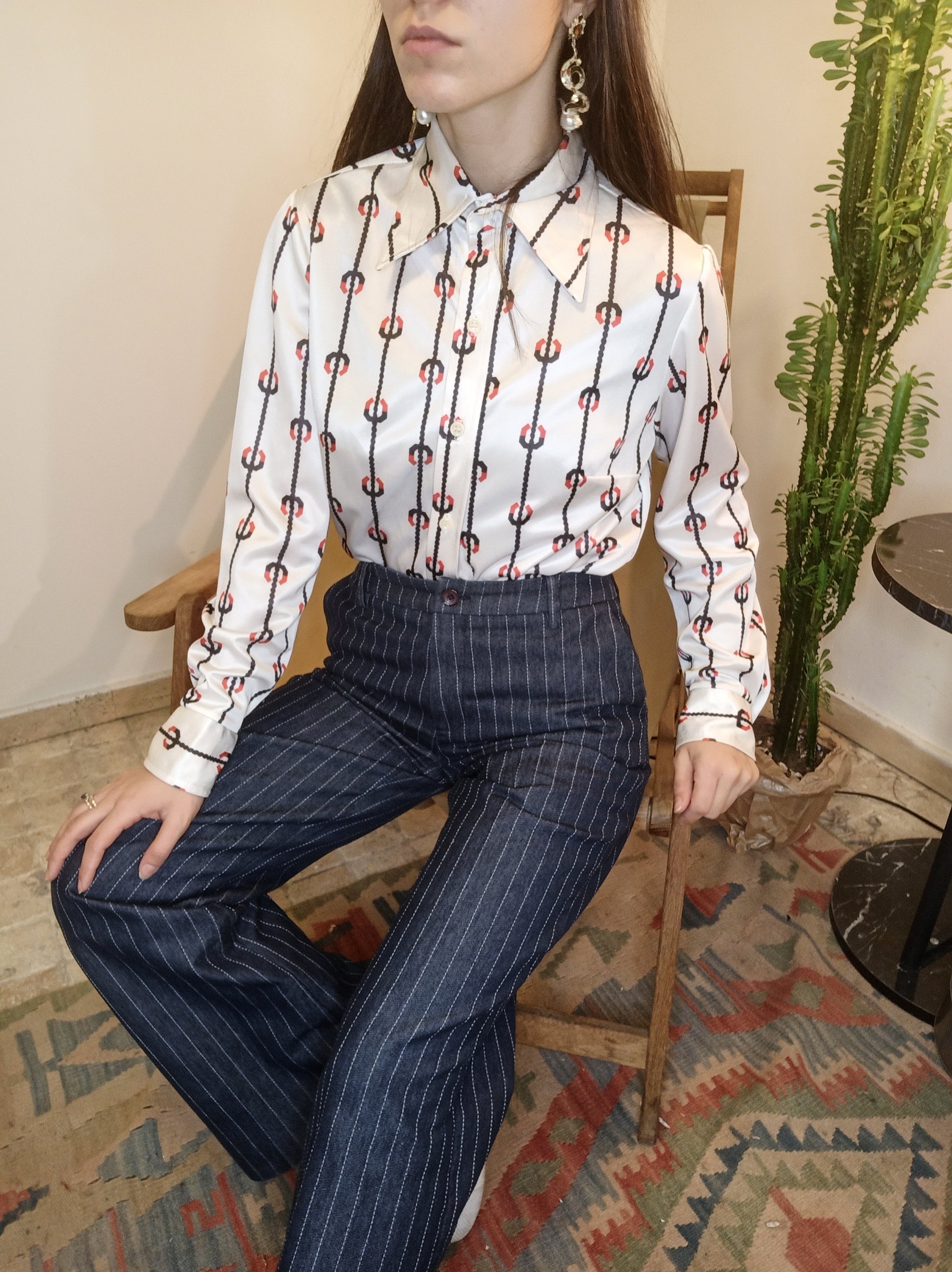 Retro Pants Women Pants Vintage Cotton Pants striped pants Etsy