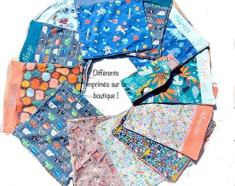 Serviettes de table enfant - BRODERIE prénom - Éponge extra douce