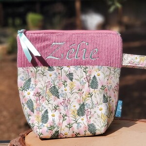 Pochette goûter Mini, S  et M-certifié contact alimentaire -Fait-Main-  Intérieur Imperméable - ISOTHERME en option - Nettoyage facile -