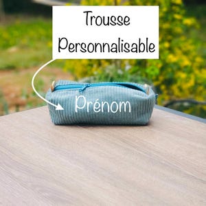 Trousse crayon/maquillage - Cadeau fête des mamans - École  -Imperméable à l’intérieur -*Fait-Main* - fêtes des mères