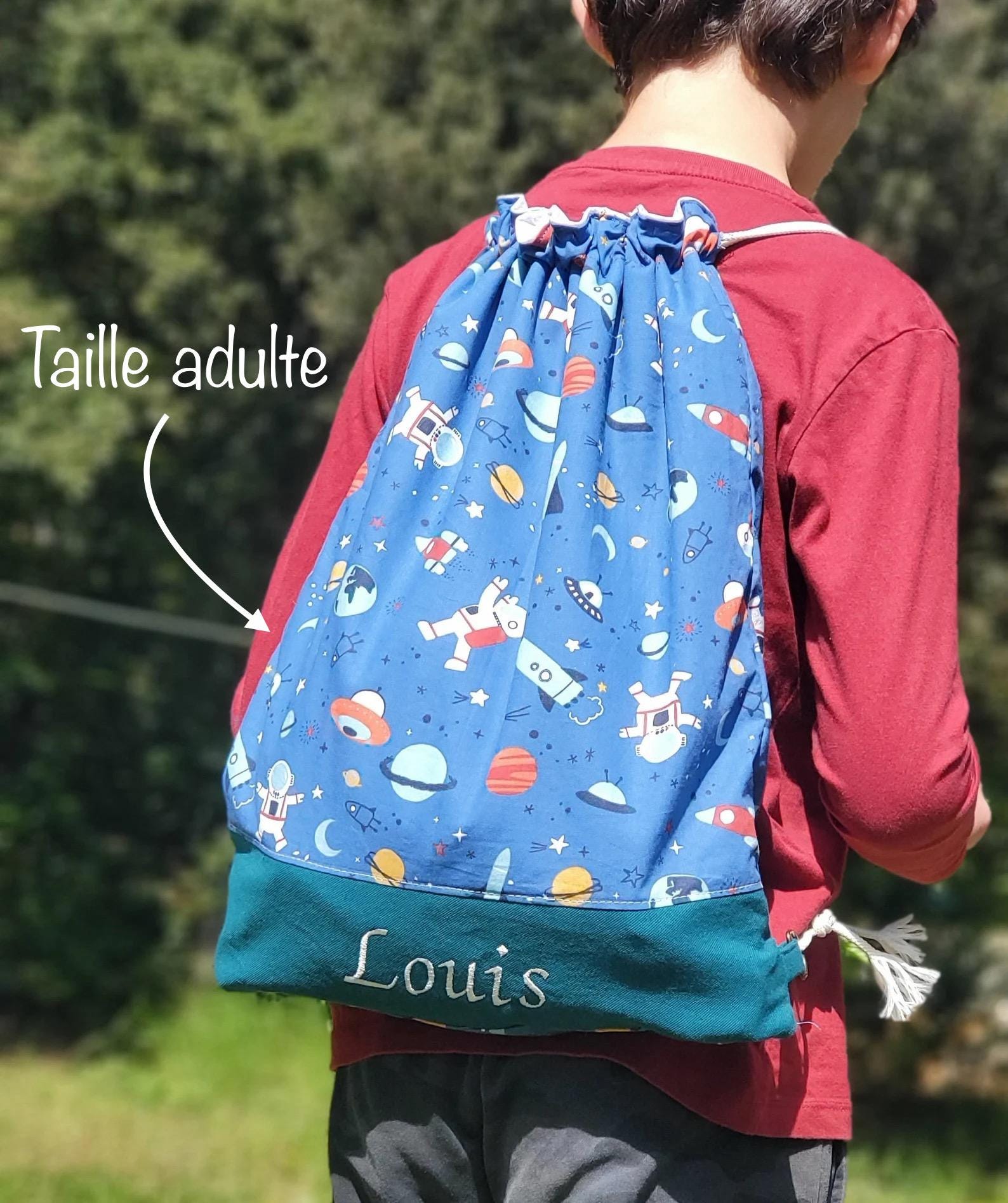 Sac à Dos Piscine Pour Enfants - Motif Floral Bleu - Polyester - Taille Moyen - Neuf Avec étiquettes