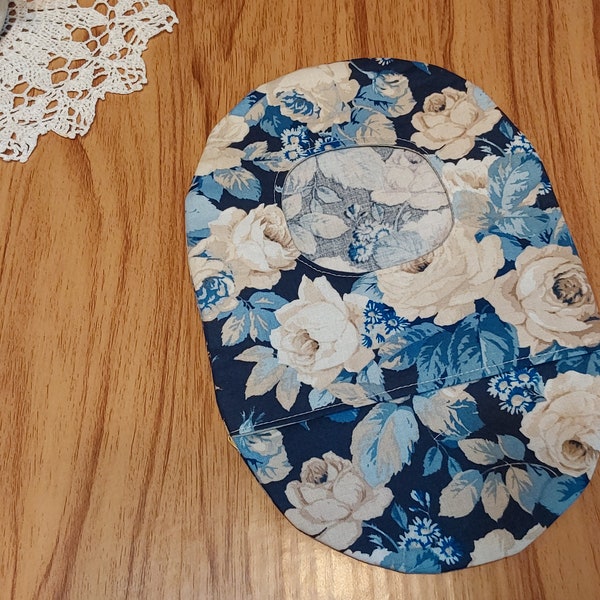 Stoma bag cover, ostomy/ileostomy/colostomy bag cover, reusable, floral print