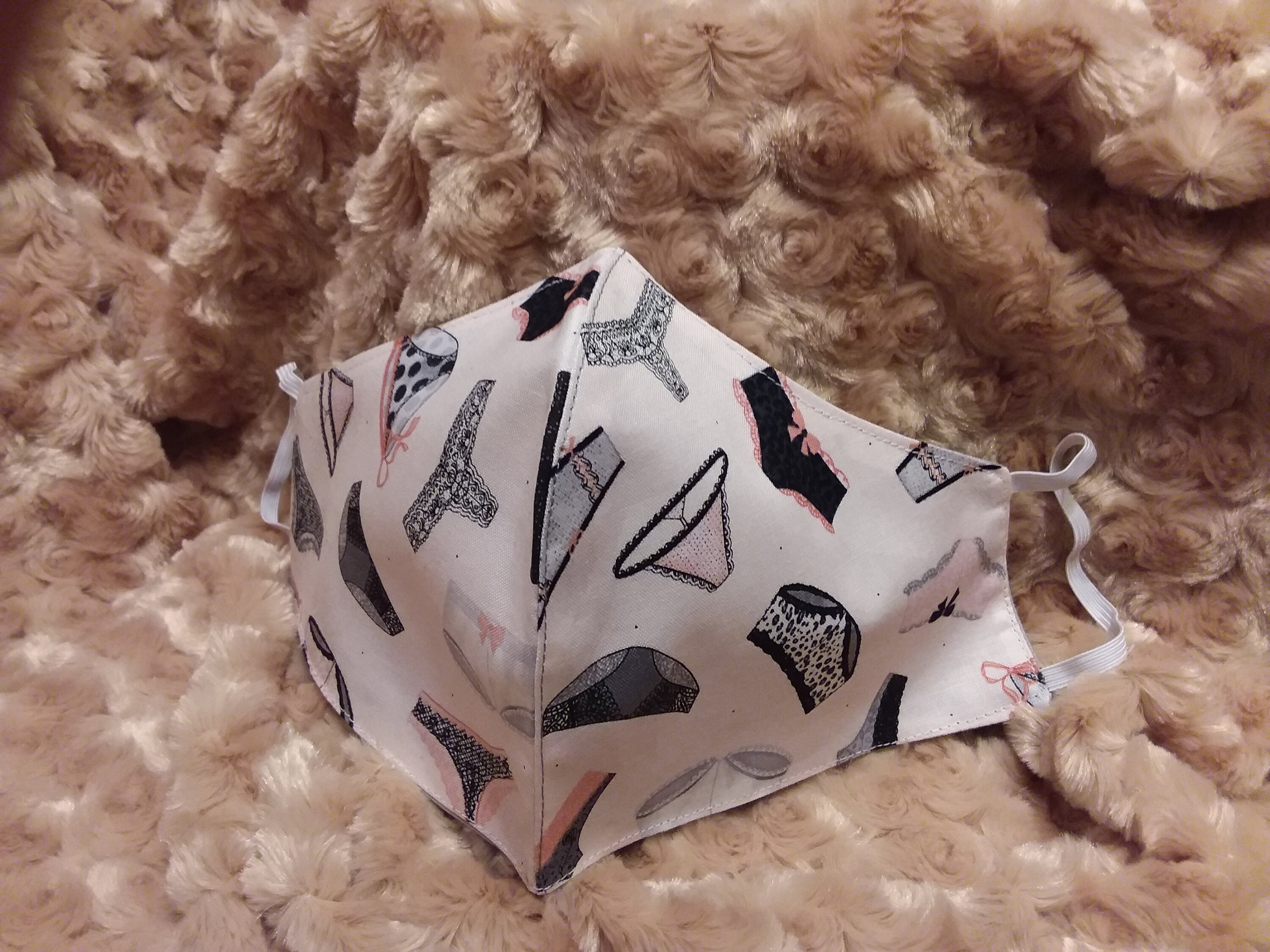 Face mask adult mask panties print fabric mask Etsy