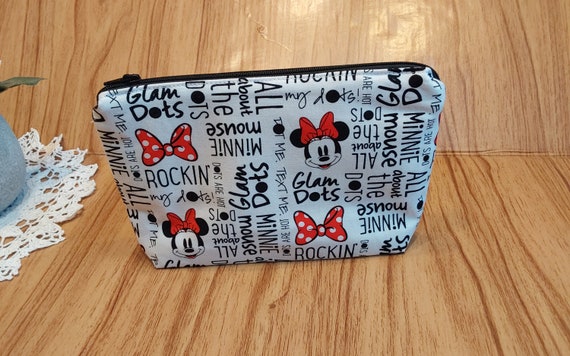 Minnie Mouse Print Makeup Bag Reusable Bag Etsy