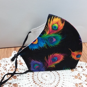 Face mask, adult mask, washable mask, reusable mask, breathable mask, handmade, adjustable earloops