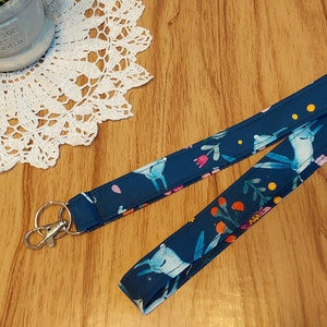 Lanyard for keys, fabric key holder, badge holder