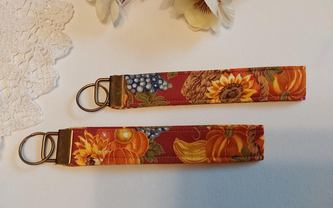 Key Fob Wristlet, Fabric Key Holder - Etsy