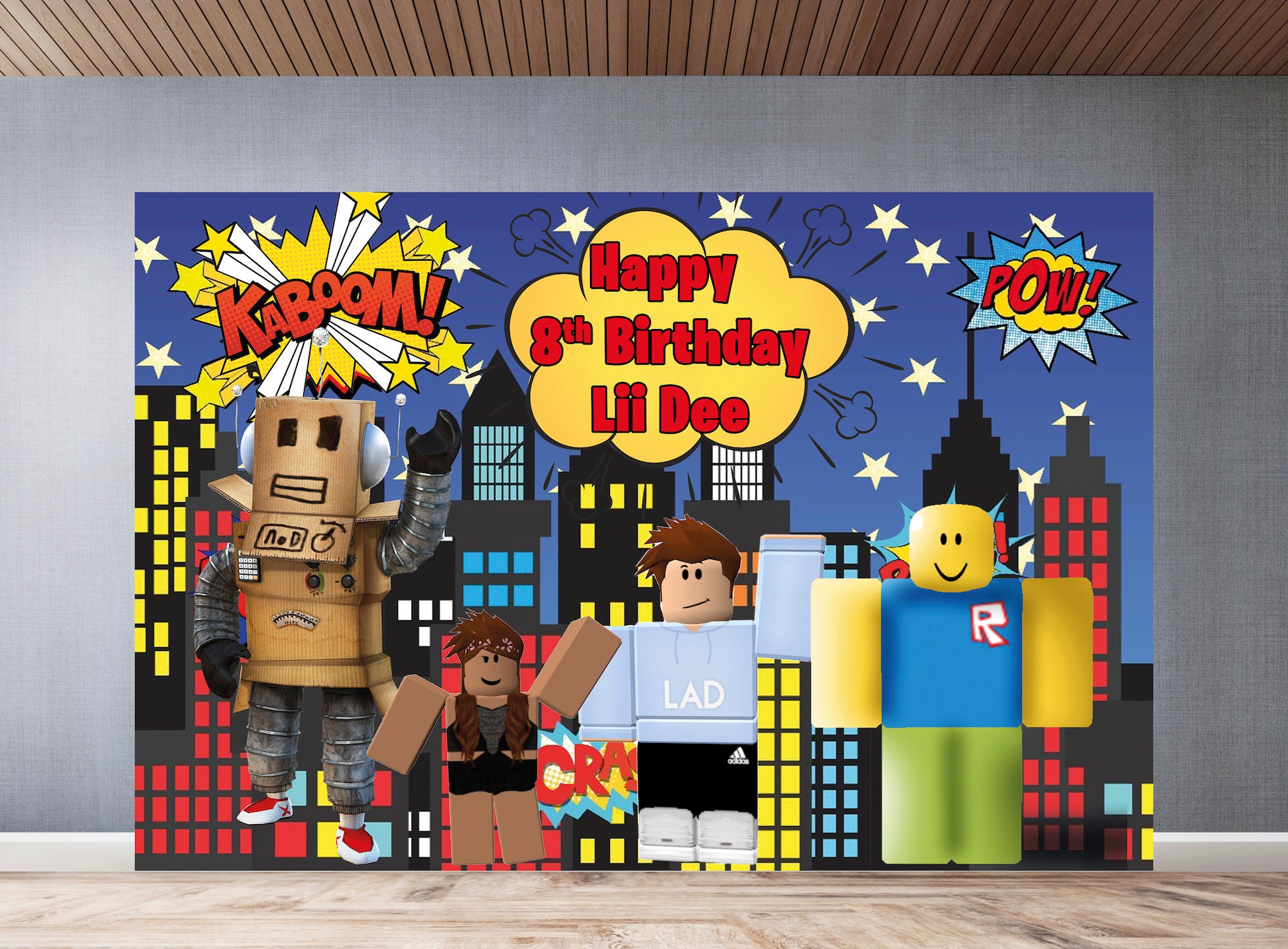 Roblox Birthday BackdropRoblox Birthday BannerRoblox | Etsy