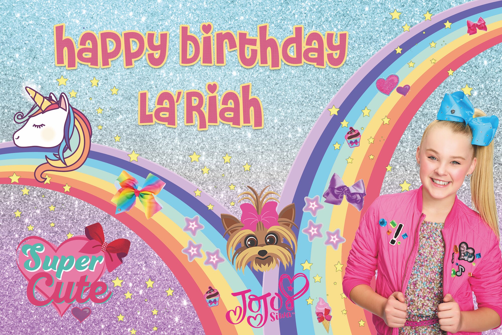 Jojo Siwa Birthday BackdropJojo Siwa Birthday BannerJojo | Etsy
