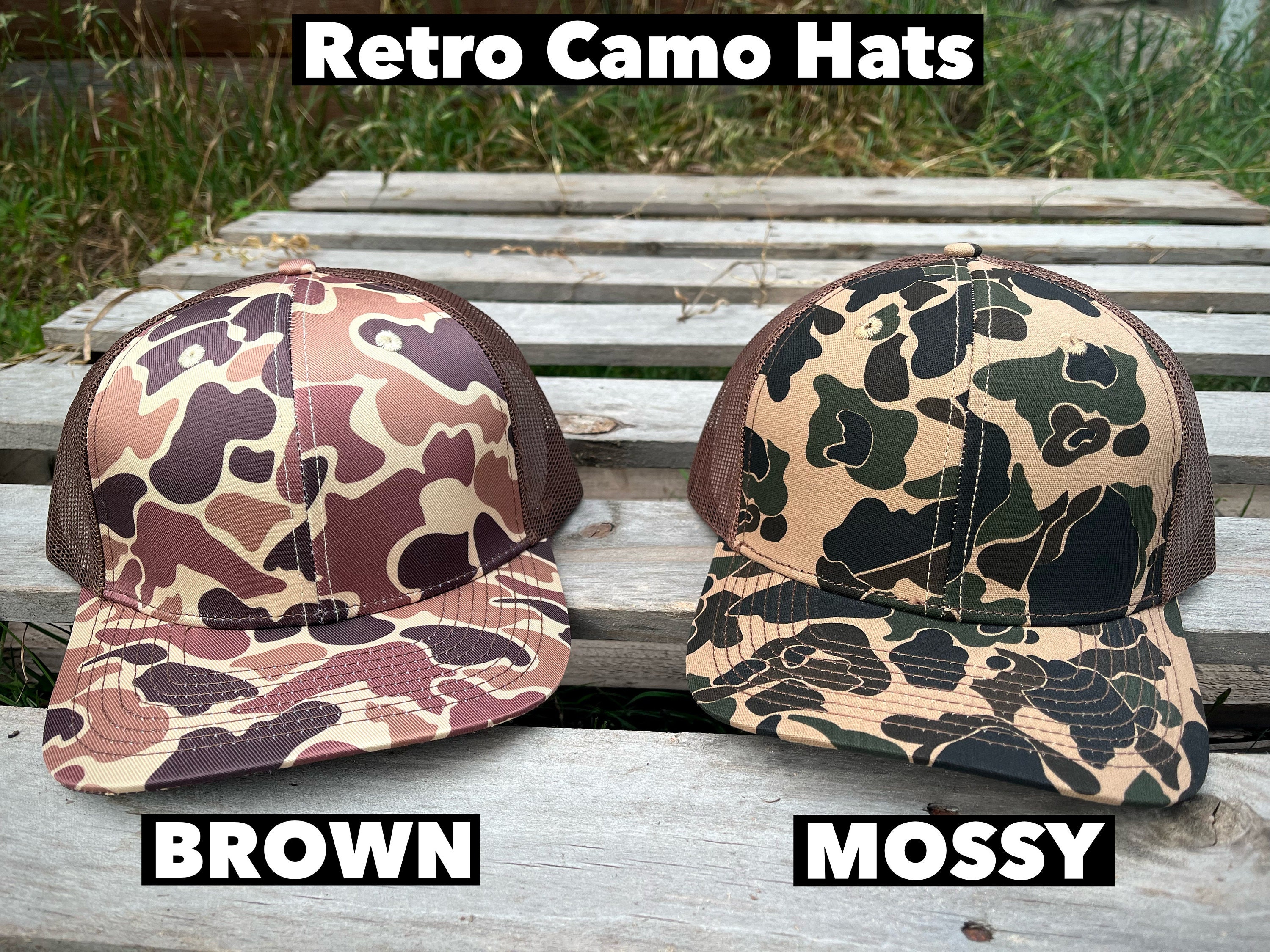 Retro Duck Camo Collection Trucker Hat Blanks