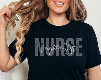 Night Shift Nurse Shirt, Night Shift Life Tee, Nurse Appreciation, Nurse Apparel, Registered Nurse, Nursing Student Gift, Night Shift Crew