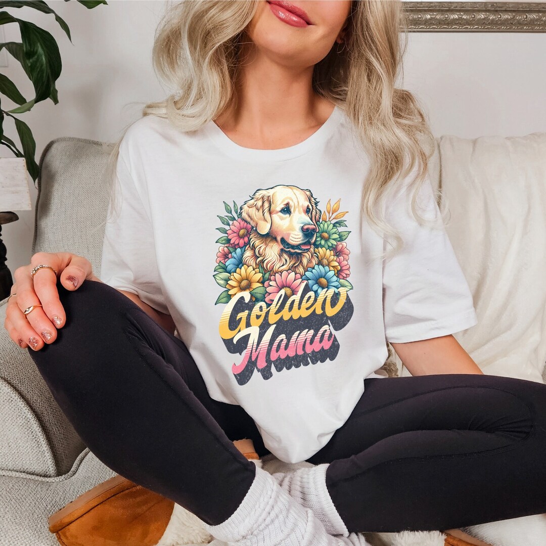 Golden Mama Shirt, Golden Retriever Mom Shirt, Golden Dog Shirt, Dog ...