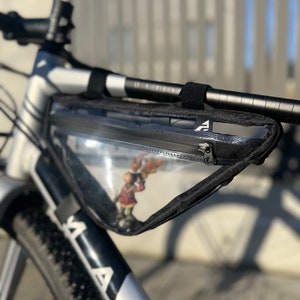 Bolsa de ciclismo transparente, tamaño universal, compatible con la mayoría de bicicletas.