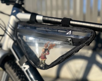 Bolsa de ciclismo transparente, tamaño universal, se adapta a la mayoría de las bicicletas