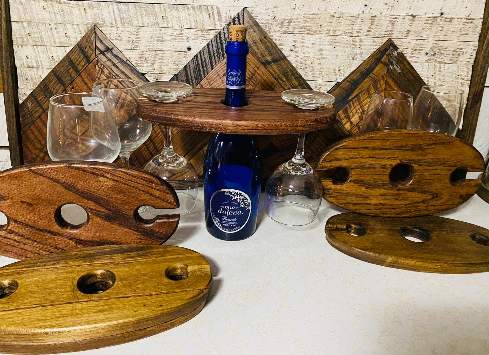 Handmade Wood Wine Glass Holder Etsy Singapore