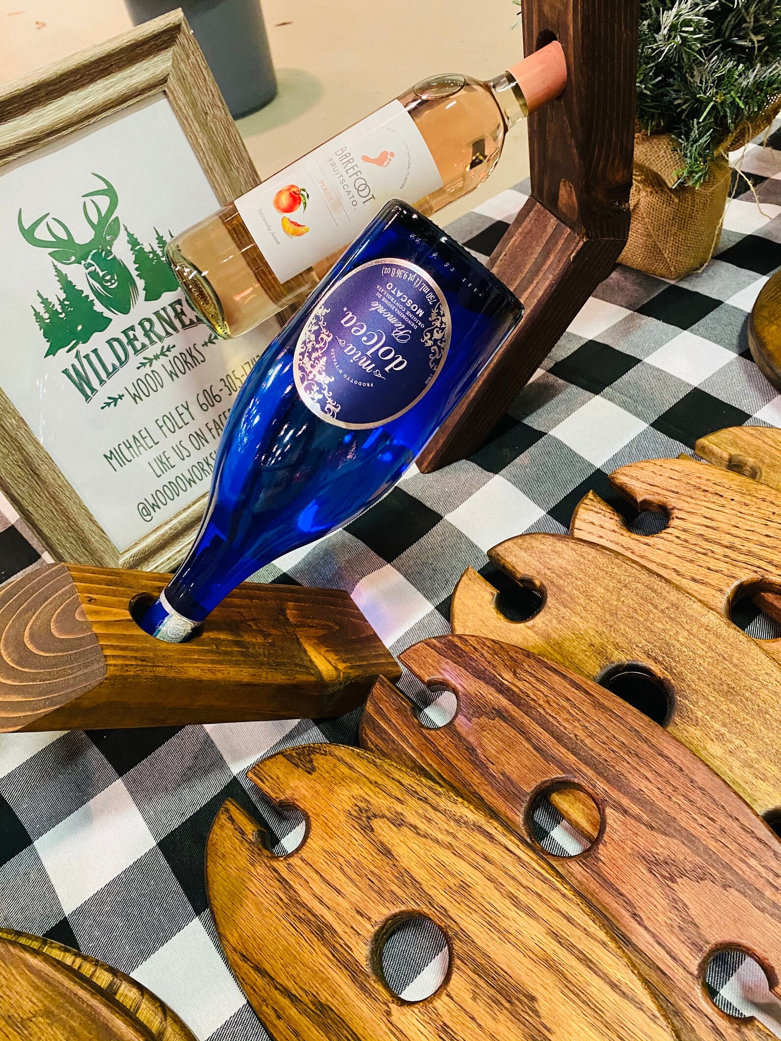 Handmade Wood Wine Glass Holder Etsy Singapore