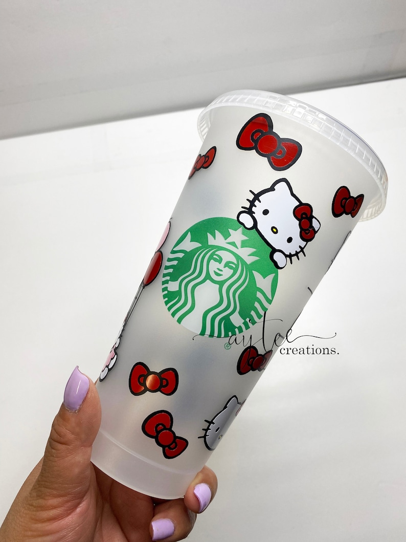 Personalized Cup Starbucks Tumbler Hello Kitty Starbucks Cold Cup Designer Tumbler Designer Cup