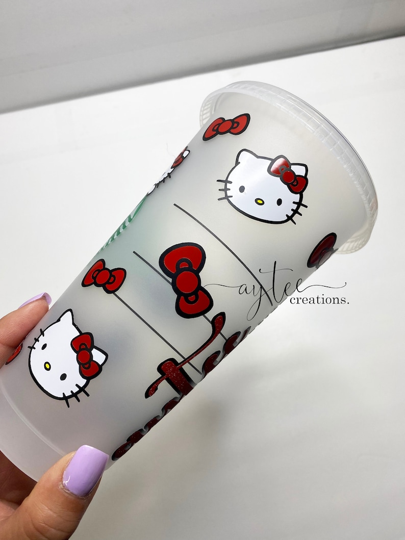 Personalized Cup Starbucks Tumbler Hello Kitty Starbucks Cold Cup Designer Tumbler Designer Cup