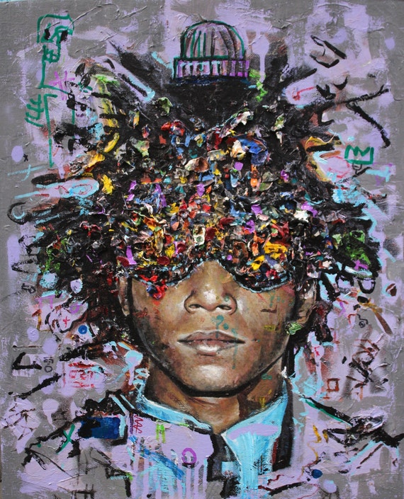 A3 Print of Jean-michel Basquiat Painting by Zachery Hawkins 
